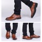 2017 New High Quality Genuine Leather Men Shoes Brogues, Lace-Up Bullock Business Men Oxfords Shoes Men Dress Shoes Flats