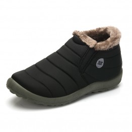 Big size 35-48 Warm Fur Men Snow Boots Shoe Flat Heels plush ankle boots Winter autumn Casual Shoes Platform outdoor Man shoes