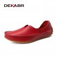 DEKABR Hollow Out Breathable New 2017 Summer Split Leather High Quality Fashion Casual Shoes Men Lovers Couple Flat Loafer Shoes