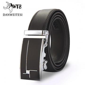 [DWTS]NEW 2017 High Quality Male Brand genuine Leather Belts for Men special letter Automatic Buckle Strap free shipping32743463188