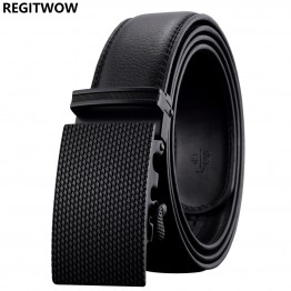 New Fashion brand Automatic buckle men belt Alloy buckle Genuine Leather Luxury Belt for men
