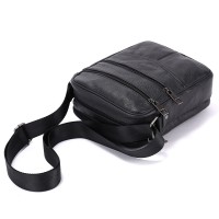 Upgrade edition Retro Soft Real Leather Men Bag Small Shoulder Travel Crossbody Bags Male messenger bag for man