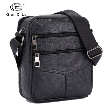 Upgrade edition Retro Soft Real Leather Men Bag Small Shoulder Travel Crossbody Bags Male messenger bag for man32726983422