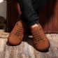 VMUKSAN New 2017 Mens Shoes Split Leather Men&#39;s Flats Handmade Mens Loafers Fashion Designer Slip On Espadrilles32460790260