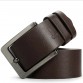 dnuxlou Business Leisure Wide Men Belt PU Faux Leather Designer Belts Men Elegant Shining Metal Buckle 125cm Ceinture Homme32606410015